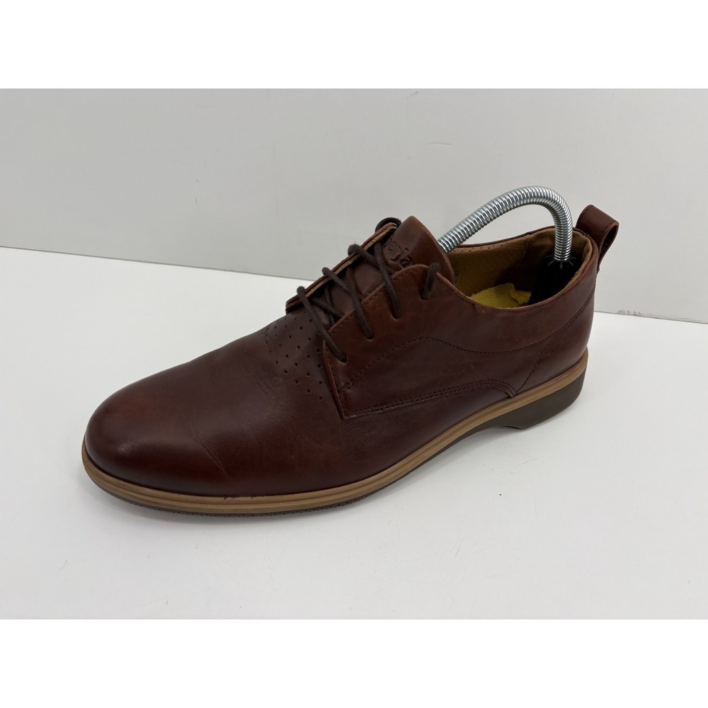 Amberjack The Original Mens Derby Chestnut Brown Oxford Leather Dress Shoes, 9 M